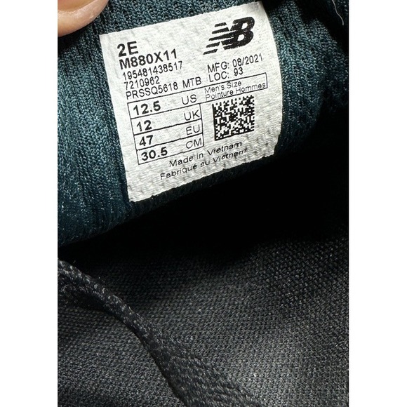 New Balance 880v11 Running Shoe M880X11 Black Mountain Teal Sz 12.5 2e Gore-Tex main image 4